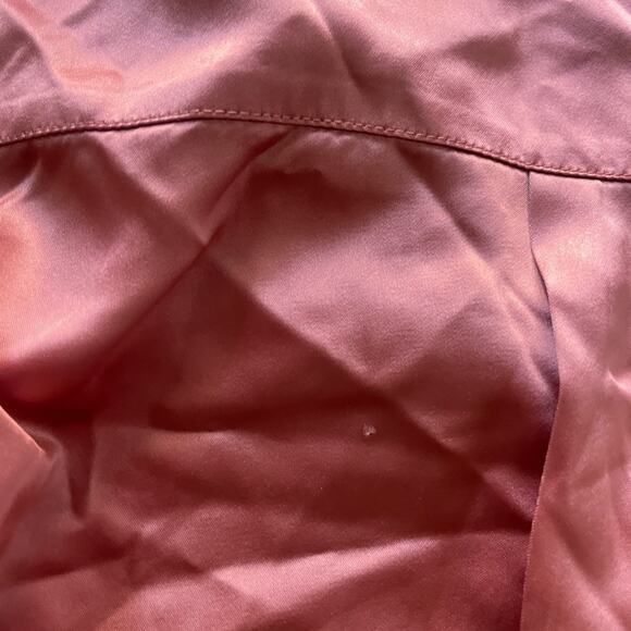 cult gaia yoona chain link gold hardware satin long sleeve blouse top medium - Picture 7 of 11